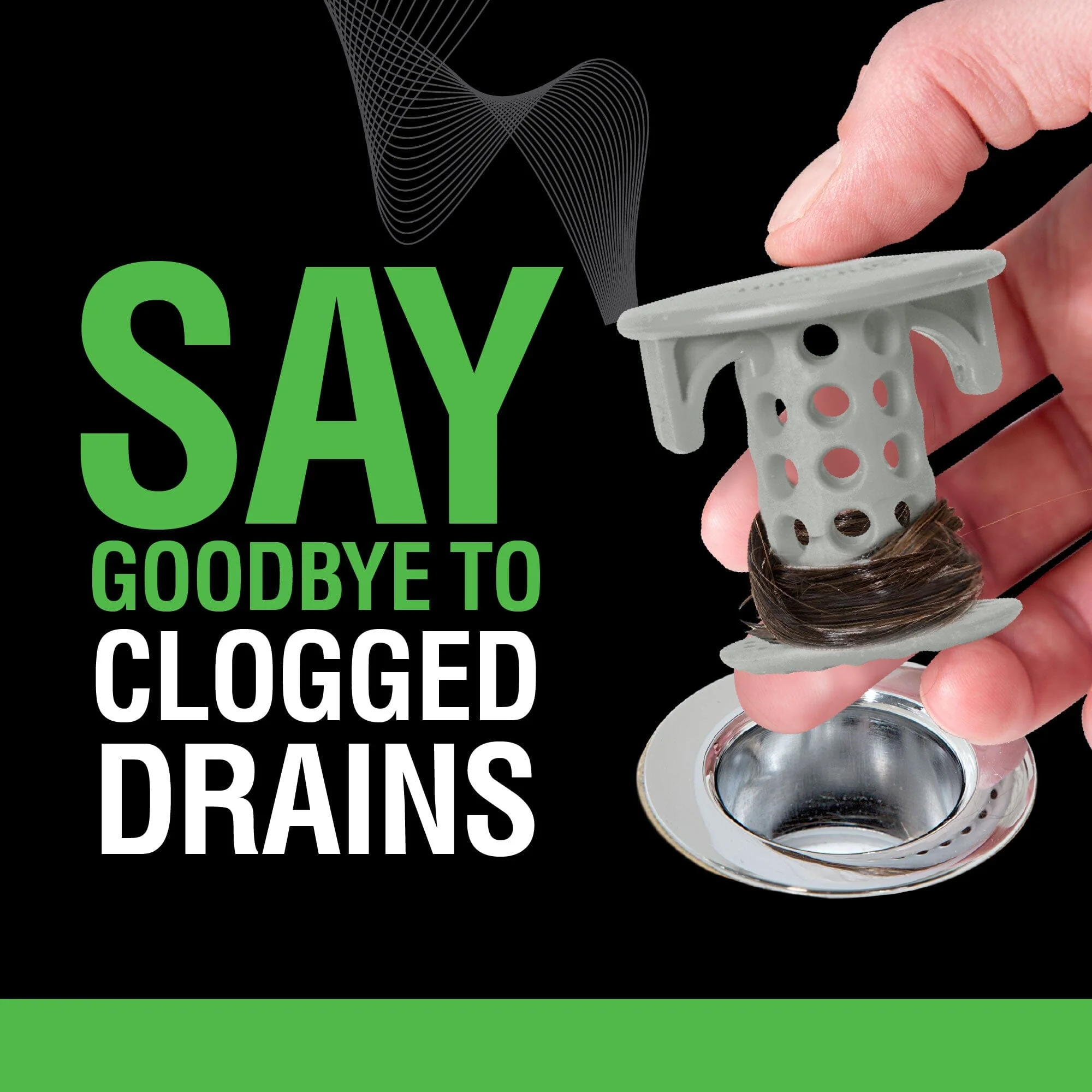 SinkShroom® (Gray) The Hair Catcher That Prevents Clogged Bathroom Sink Drains - Image 3