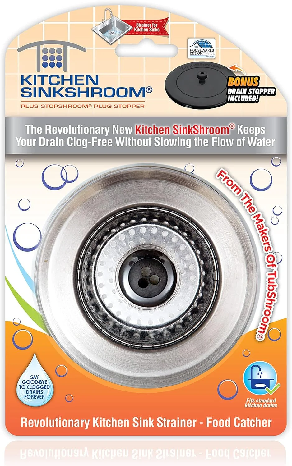 Kitchen SinkShroom (Stainless) Strainer with Built-in Anti-Clog Technology - Image 7