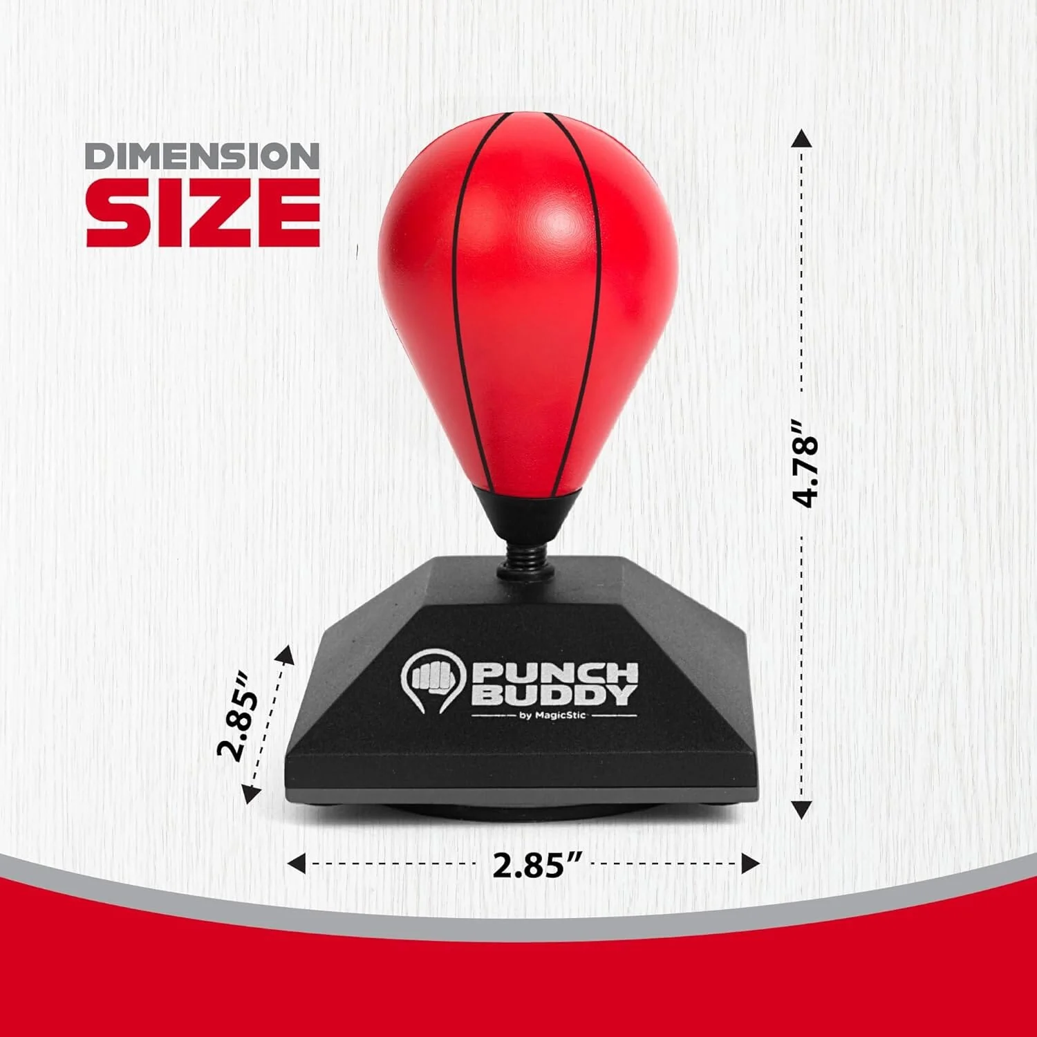 Punch Buddy Mini Desktop Punching Bag - Desk Fidget Toy for Stress Relief, Focus & Fun - Patented Suction Cup Base - Image 7