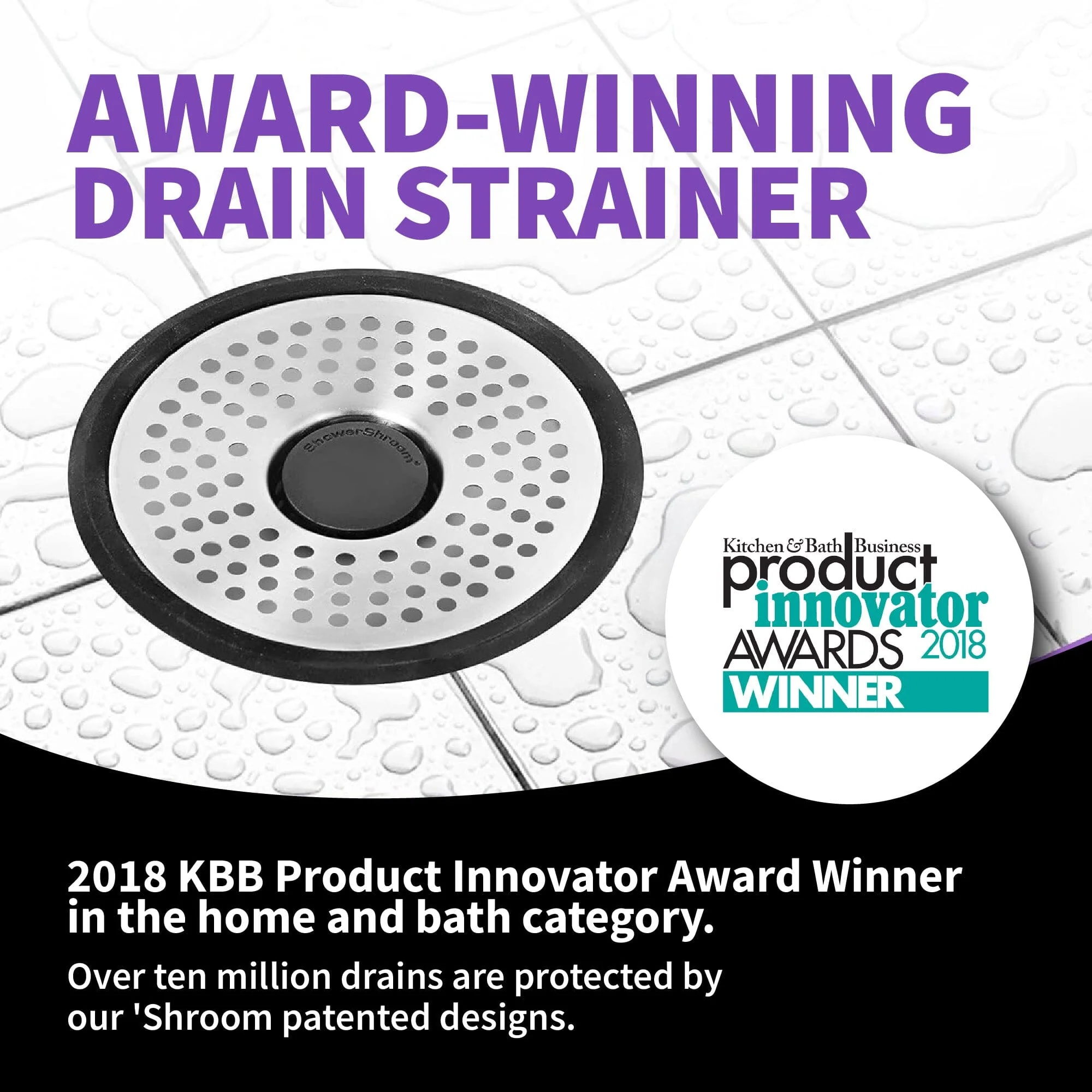 ShowerShroom (Ultra Edition) Strainer That Prevents Clogged Shower Stall Drains - Image 5