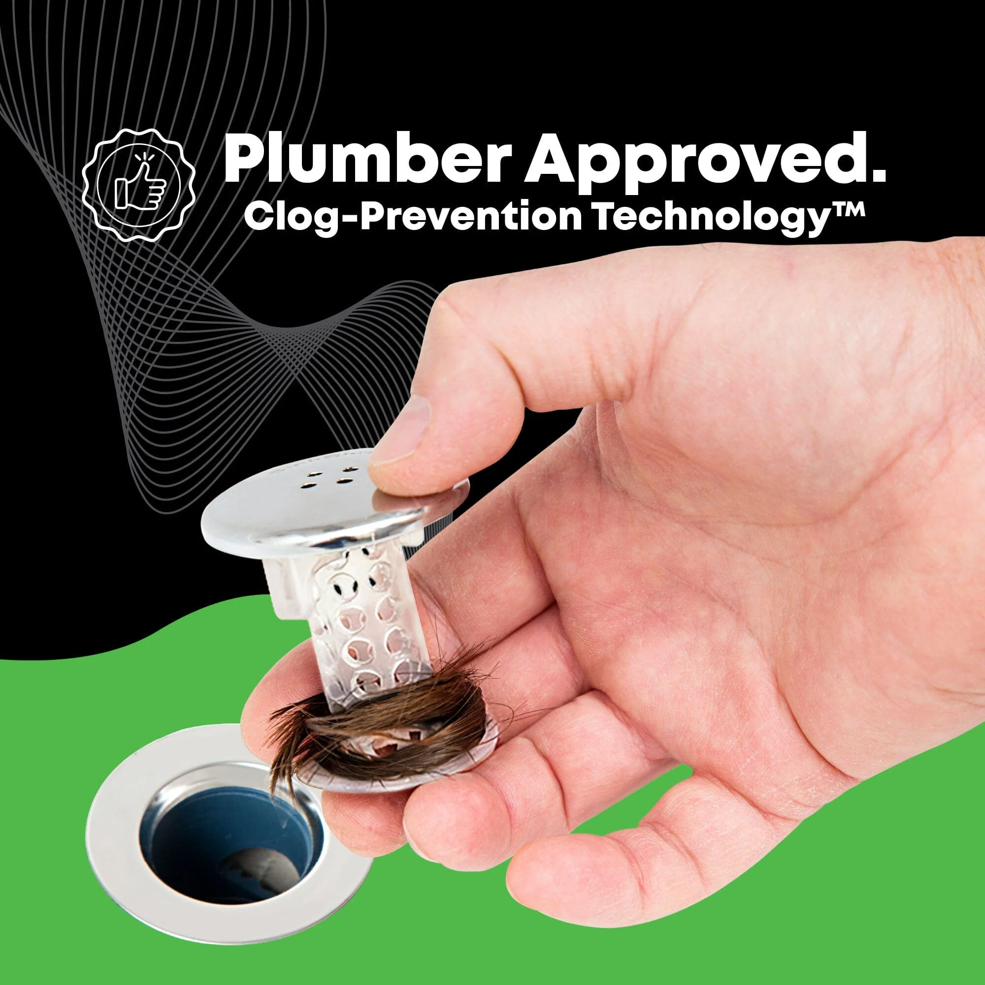 SinkShroom (Chrome Edition) The Hair Catcher That Prevents Clogged Bathroom Sink Drains - Image 11