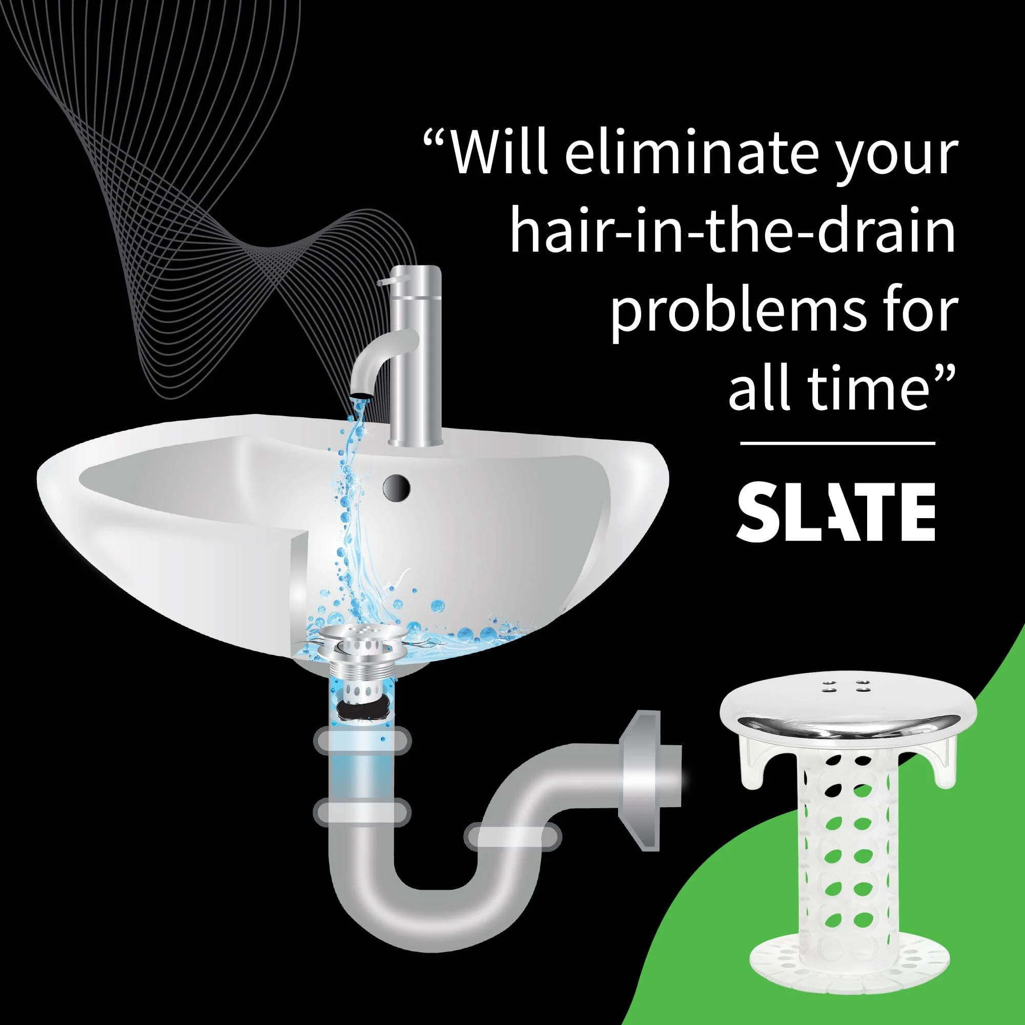 SinkShroom (Chrome Edition) The Hair Catcher That Prevents Clogged Bathroom Sink Drains - Image 7