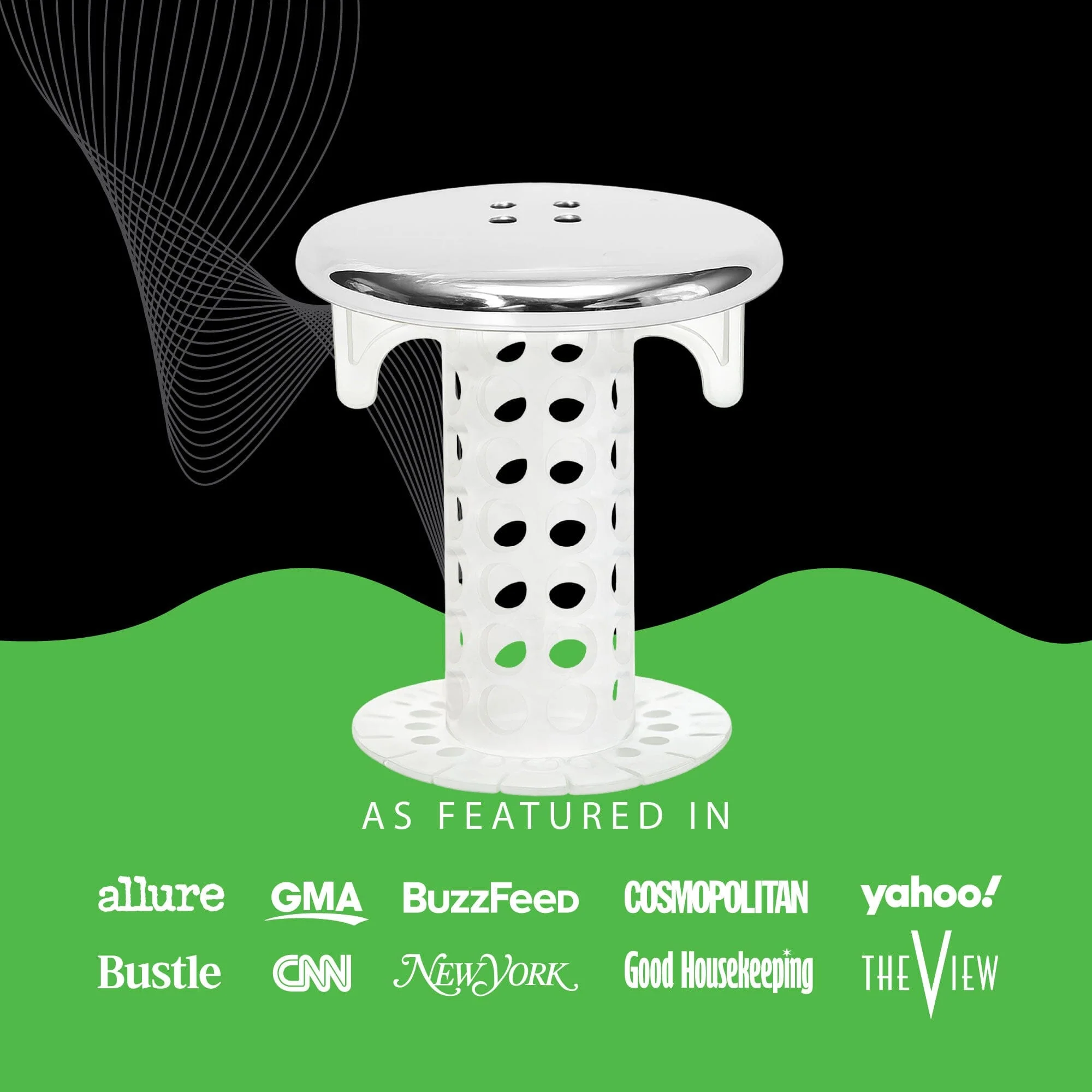 SinkShroom (Chrome Edition) The Hair Catcher That Prevents Clogged Bathroom Sink Drains - Image 8