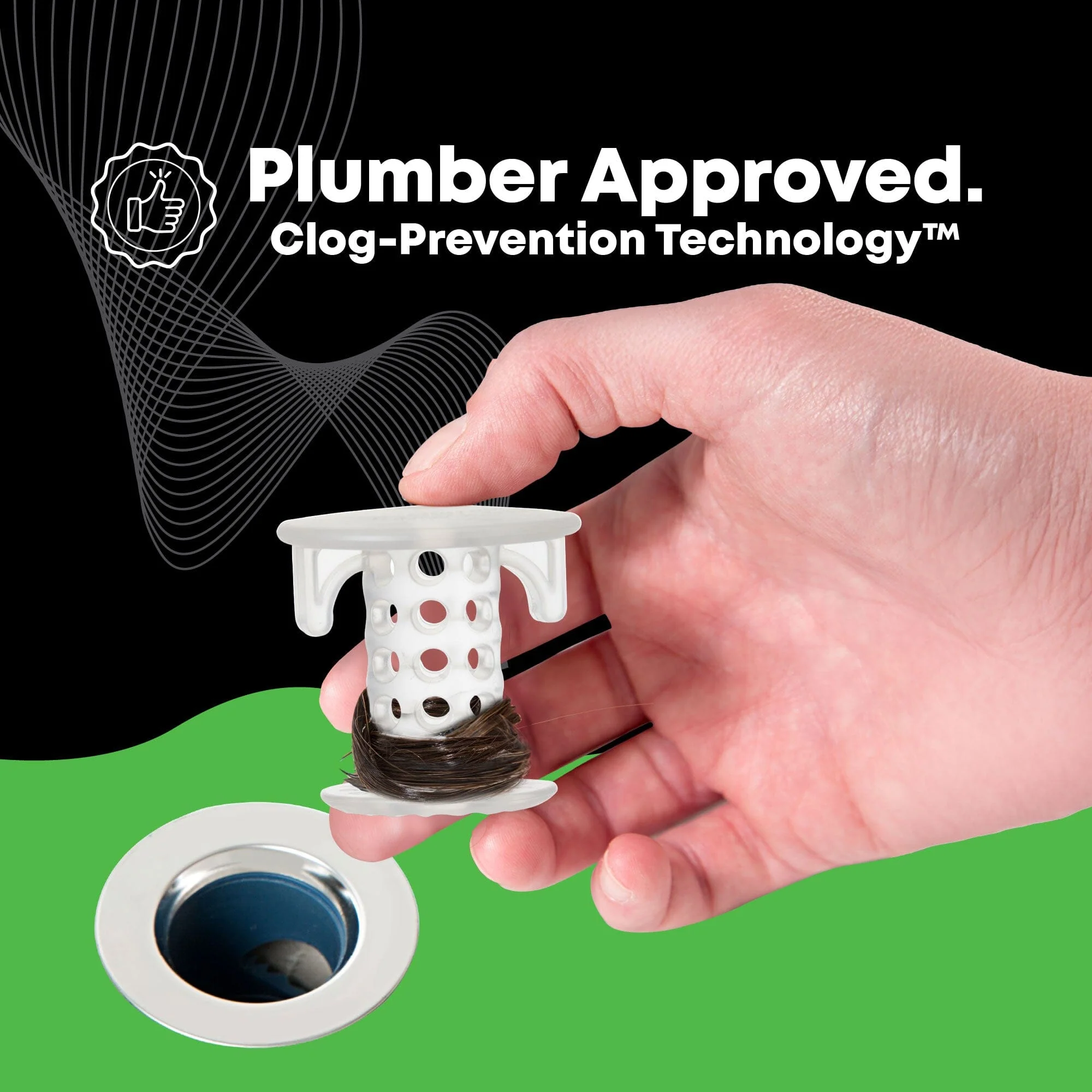 SinkShroom® (Clear) The Hair Catcher That Prevents Clogged Bathroom Sink Drains - Image 10