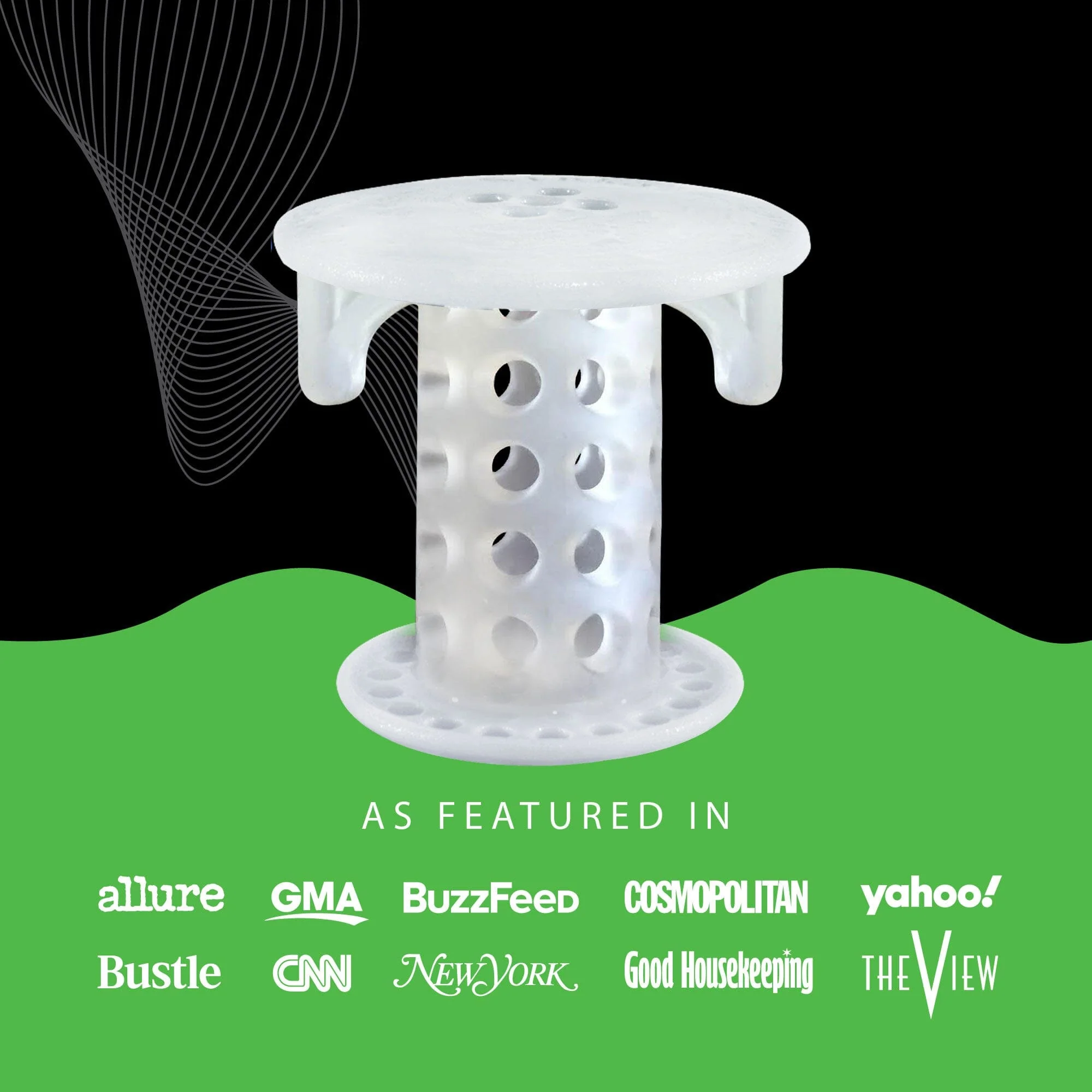 SinkShroom® (Clear) The Hair Catcher That Prevents Clogged Bathroom Sink Drains - Image 7