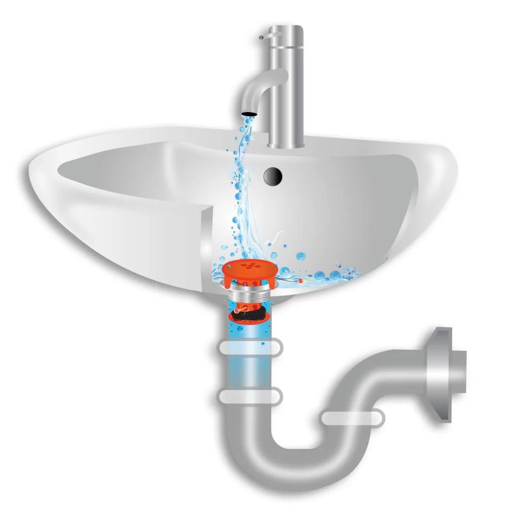 SinkShroom® (Orange) The Hair Catcher That Prevents Clogged Bathroom Sink Drains - Image 4