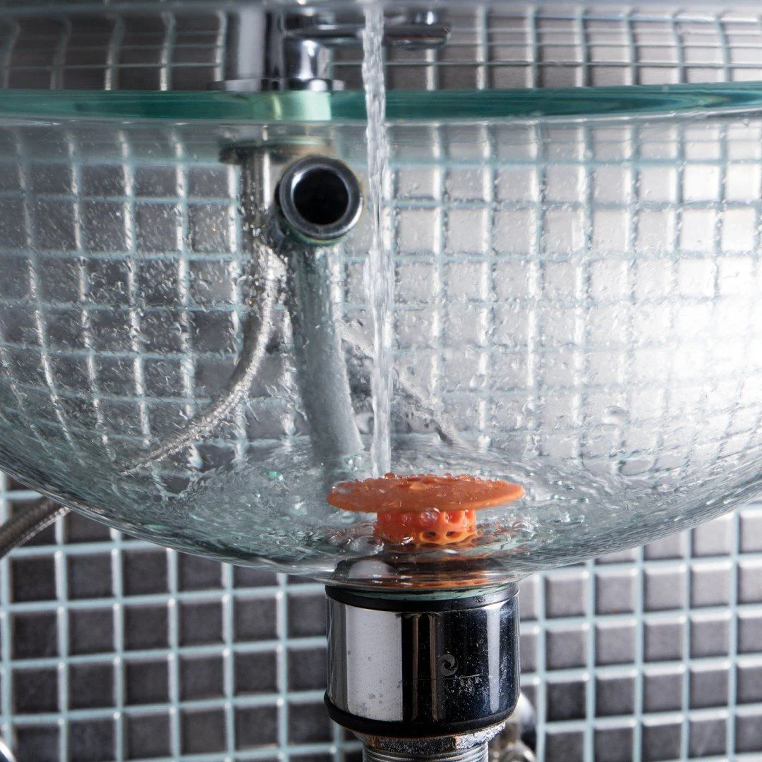 SinkShroom® (Orange) The Hair Catcher That Prevents Clogged Bathroom Sink Drains - Image 6