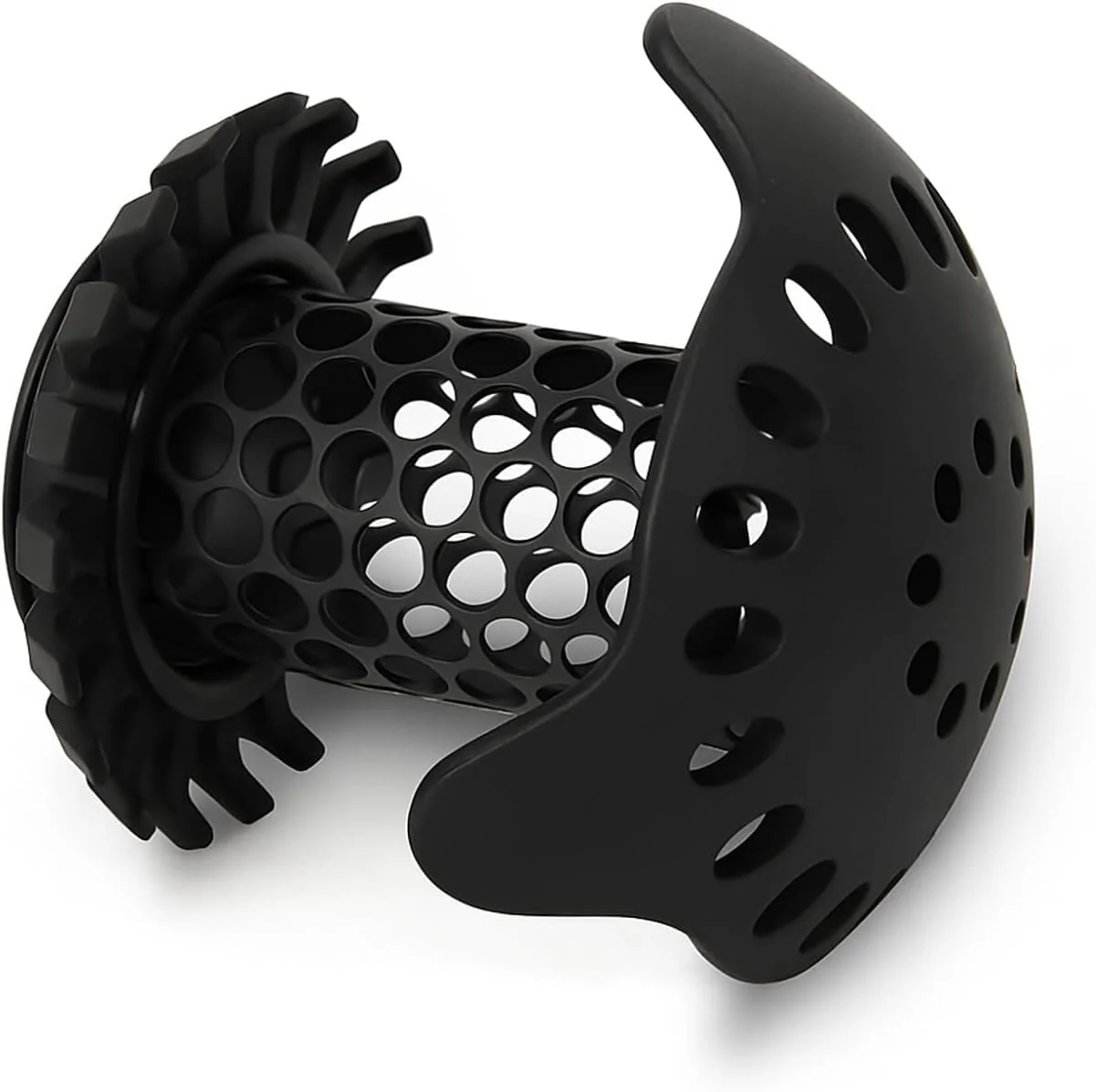 SinkShroom Ultra Bathroom Sink Drain Protector, Stainless Steel, Matte Black, Hair Catcher with Multiple Drain Adapters - Image 2