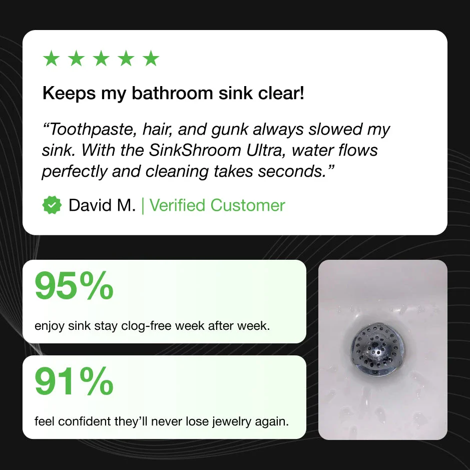 SinkShroom Ultra - Drain Protection for Bathroom Sinks - Image 5