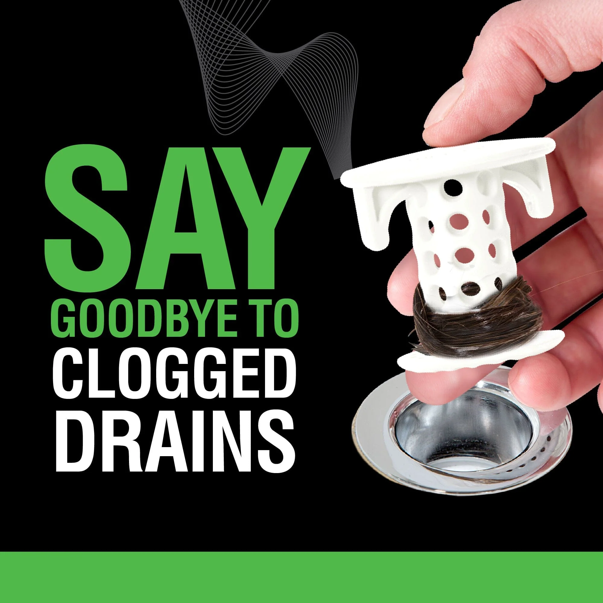 SinkShroom® (White) The Hair Catcher That Prevents Clogged Bathroom Sink Drains - Image 3