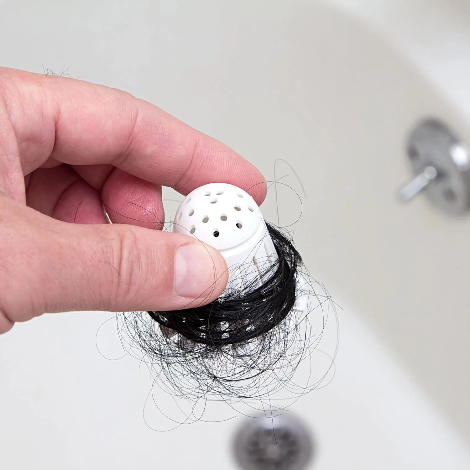 TubShroom Toss 21pk Disposable Bath Tub Drain Strainers - Hair Catcher Snare for Shower Bathtub to Prevent Clogged Drains - Image 5