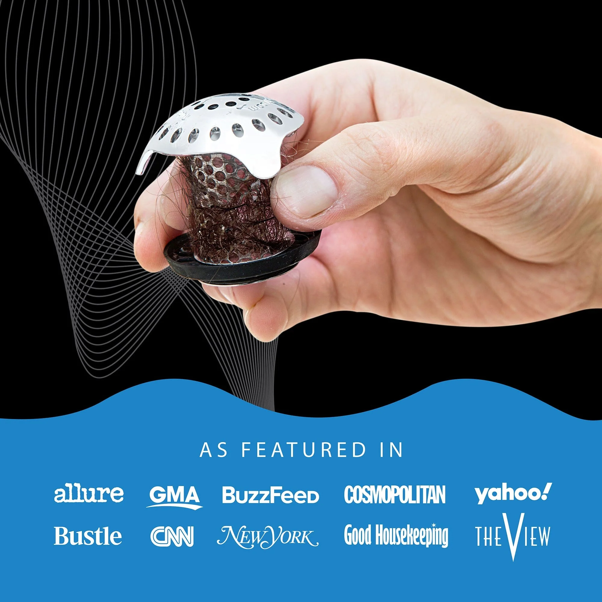 TubShroom Ultra (Stainless) Hair Catcher to Prevent Clogged Tub Drains - Image 5