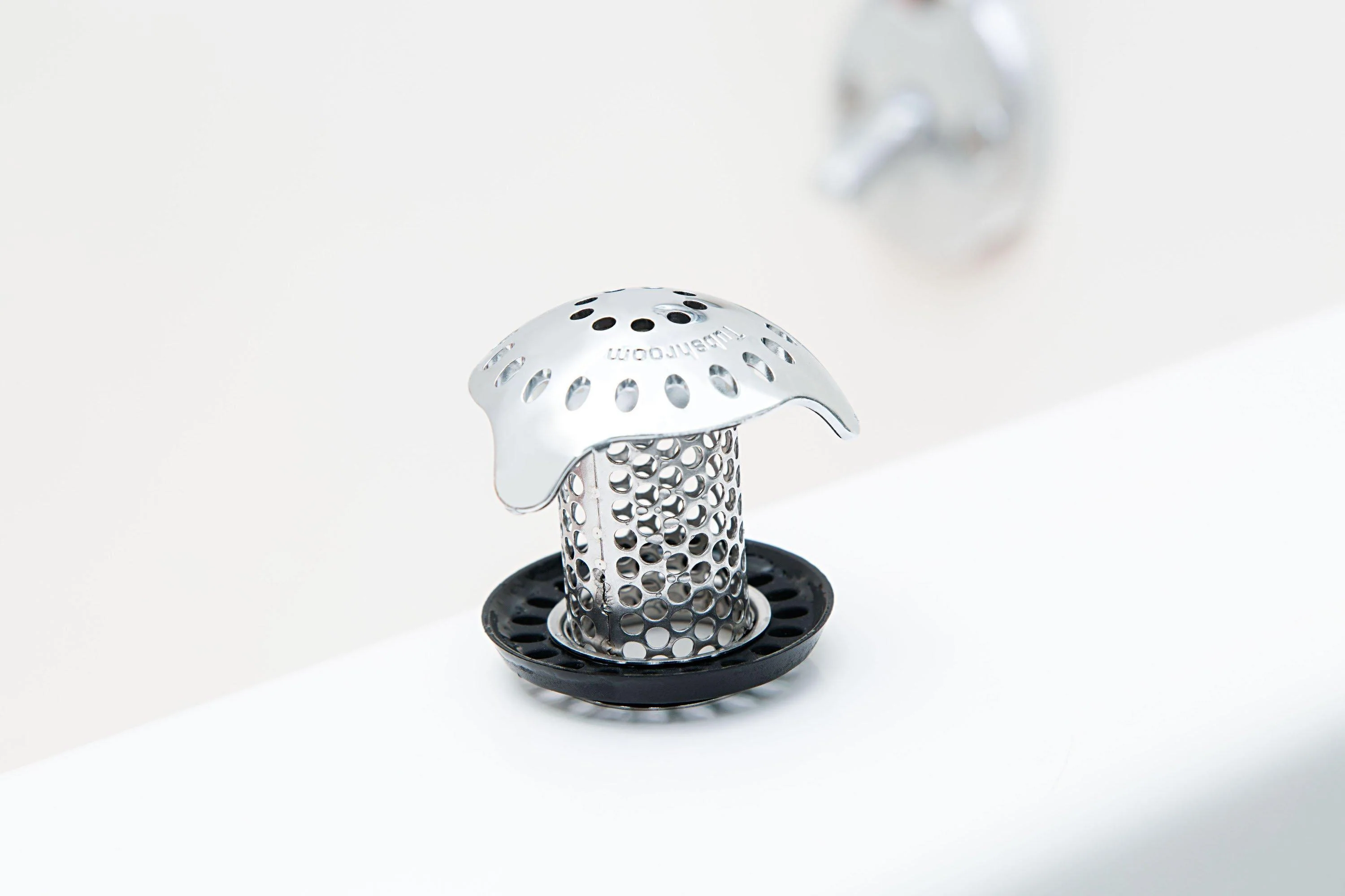 TubShroom Ultra Stainless-Steel Tub Drain Hair Catcher & StopShroom Plug Combo, Anti-Clog Bathtub Drain Protector Kit, 1 Set - Image 6